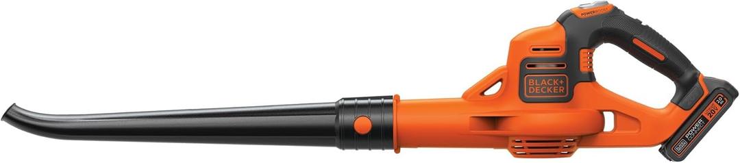 BLACK+DECKER 20V MAX* Cordless Sweeper with Power Boost, Leaf Blower with Battery and Charger (LSW321)