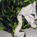 Sea of Green Throw Blankets 50"x40" Lightweight Flannel Fleece Cozy Soft Blanket Home Decor for Couch Bed Sofa Bedroom Living Room Travel Birthday Christmas All Season