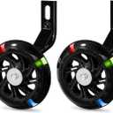 PRUNUS Flash BIKE Training Wheels for 12 14 16 18 20 Inch.Training Wheels for Kids Bike is Heavy Duty.Bicycle Training Wheel is Suitable Single Speed Bike