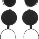 3Pcs Optics Binocular Caps Rubber Objective Lens Caps Binoculars Protective Covers for Compact Binoculars (12.00X6.00X1.00CM, Black)