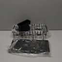 ANTOPY Sink Dish Drying Rack - Expandable Small Dish Rack Over Sinks with Silicone Drying Tray, Dish Drainer for Kitchen Counter with Cutlery Holder, Drying Rack Fit for 14-19 Kitchen Sink