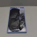 Ezona Heated Eye Mask, Warm Eye Compress Mask, USB Electric Eye Heating Pad with Temperature & Timer Control, Dry Eye Mask for Dry Eyes Blepharitis Sinus Migraine Stye MGD Puffiness Black