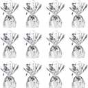 Beistle Metallic Wrapped Balloon Weight Pack of 12 (Silver)