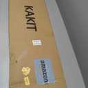 KAKIT Bimini Top for Boats, Heavy Duty 7 Layers 1200D Oxford Boat Canopy with Support Poles & Storage Boot(3 Bow 6'L x 46" H x 54"-60" W,Grey)