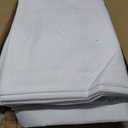 10-Pack White Tablecloths for Rectangle Tables, 60 x 84 Inches, Stain-Resistant Polyester Fabric for 4 Foot Tables - Washable Table Covers for Weddings, Banquets, Birthday Parties, Events