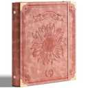 Click to see full view
	
	
Ovesmusl Sunflower PU Leather 3 Ring Binder 1 Inch Round Ring Binder Holds 200 Sheets 8.5"x11" Letter Size Paper, Wedding Family History Notebook Cover Loose Leaf Organizer, Pink
