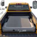 Umbrauto Upgraded Truck Bed Air Mattress for Full Size Short Beds 5.5-5.8ft, Drop-Stitch Tech with Built-in Pump, Heavy Duty Silent Inflatable Tent Bed for Outdoor Camping