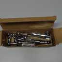 JUXYES Pack of 2 Crystal Cabinet Handles Pulls, Chrome Silver Glass Handle Decorative Drawer Pulls Modern Cupboard Door Handle Knobs for Dresser Drawer Cabinet Closet (5") (5" Hole to Hole)