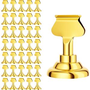 Urban Deco 36 Pieces Table Card Holder Place Card Holders 1.7 inches Gold Steel Card Holders for Photos, Food Signs, Memo Notes, Weddings, Restaurants, Birthdays(Gold 36PK)