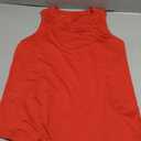 CRZ YOGA Lightweight Workout Tank Tops for Women - Athletic Running Sleeveless Shirts Racerback High Neck T-Shirt (X-Small, Deep Red)