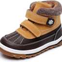 Blikcon Boys Girls Boots Toddler Boys Girls Fall Winter Boots Outdoor with Hook and Loop (Toddler/Little Kid) (35217-camel)