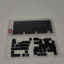 XVX PBT Keycaps - Side Print Keycaps 60 65 75 100 Percent, Double Shot Shine Through Custom Key caps, Black 136 Keys Set, OEM Profile, Minimalist Style Phantom for Cherry Gateron MX Switche Keyboard