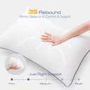 Pillows Standard Size Set of 4, Ultra Thick Down Alternative Bed Pillows,Cooling Hotel Quality Standard Pillow for Back, Stomach or Side Sleepers, Machine Washable(White,4 Pack)