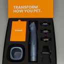 oneisall Professional Dog Grooming Clippers, Cordless Professional Dog Clippers for Grooming, 2-Speed Heavy Duty Clippers for Thick Curly Matted Coats, A5 Blade, Detachable Batteries, Metal Combs (Blue)