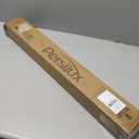 Persilux Free-Stop Cordless 100% Blackout Roller Shades for Windows, Natural Woven Fabric UV Protection Privacy Thermal Insulated Window Blinds for Indoor Windows, Home, Bedroom, Brown 27" W x 72" H