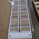 BHG Vintage Multifunctional Folding Bookshelf, No-Assembly Plant Stand Storage Rack Shelves for Home Office (White, 5-Tier)