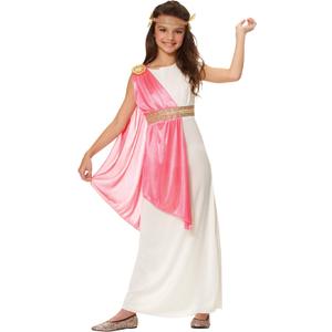Girl's Roman Empress Costume, Ivory, Large