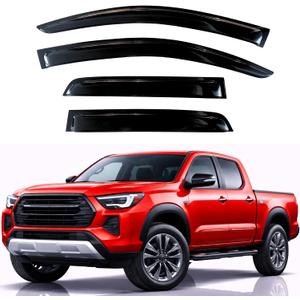 KPY Rain Guards Fit for 2024-2026 Toyota Tacoma Double Cab, Out-Channel Window Visors Vent Wind Deflectors 4PC, Truck Accessories for 24-26 Tacoma Crew Cab (Full-Size Cabs)