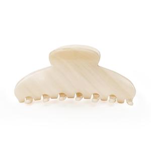 4.3 Inch Large Claw Clip for Thin Hair & Thick Half Ups, Cute Acetate French Hair Clips for Women, Non-Slip Secure Updos & Chic Daily Styles, Cream White