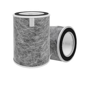 Makeufre HP201 HP202 Replacement Filter, Compatible with Shark HP200 Series HP202,HP201,HP232 and Shark HC501,HC502 Air Purifier MAX, Part #HE2FKBAS, HE2FKBASMB,HE2FKPET, HE2FKPRO, 2 Pack