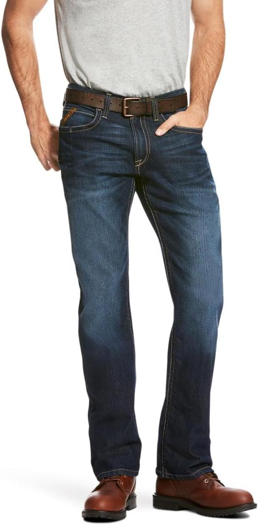 Rebar M4 Relaxed DuraStretch Edge Boot Cut Jean (44W x 34L, Maritime)