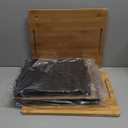 2 Set XXL Stackable Wire Basket with Bamboo Tops & Tag- Pantry Organizer and Storage Bins, Kitchen Counter Cabinet Shelf Countertop Under Sink Organizing, Food Snack Produce Onion Potato Bread Storage