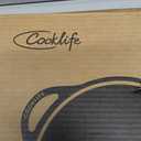 12inch Lightweight Pre-Seasoned Cast Iron Griddle Smooth Grill Pan Non-Stick Polished Flat Pan Use with an Oven, Stove, Grill, or Campfire, Handcrafted, PFAS-Free, Non-Toxic, Easy to Clean