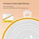 Silicone Lids - 3-Pack Heat-Resistant Splash-Proof Clear Lids, Reusable Silicone Suction Cups for Bowls, Cups, Skillets, Plates, and Pots; Suitable for Stovetops, Ovens, and Refrigerators