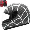 Kids Bike Helmet with Gloves, for Pedal Scooter, Motorcycle, ATV, Quad Bicycle, Suitable for Ages 3-6, One Size
