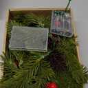 CCINEE Christmas Garland with Lights, 6 FT Battery Operated Prelit Norfolk Pine Garland with 35 LEDs Red Berries Pine Cones Artificial Decoration for Mantle Stairs Fireplace Table Christmas Decor