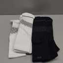 Pair of Thieves Men's Athletic Cotton Low-Cut Socks - 6-Pack Cushioned Comfort Socks for Sports, Work & Casual Wear (White/Black/Grey)