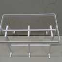 Cup Drying Rack for Countertop,Cup and Bottle Drying Rack with Wooden Handle-Countertop Organizer for Mugs, Glasses, and Bottles (White)