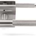 Premium Brushed Nickel Door Handles for 1 3/8" - 2" Compatible Doors - Brushed Nickel Door Handles Interior Non-Locking Design - Easy Installation, Reversible Orientation - Designed by Architects