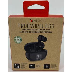Helix TW Buds Digital Readout Wireless Earbuds – Black