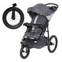 Baby Trend Expedition Zero Flat Jogger with LED Lights, Dash Grey