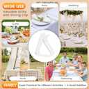 3 x 24 Pieces Clear Tablecloth Clips, Durable Plastic Table Cover Holders, Windproof Transparent Clamps for Securing Tablecloths Indoor Outdoor Party, Wedding, Christmas Event, Picnic, Camping (24, Large)