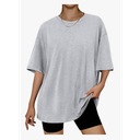 Trendy Queen Womens Oversized Summer T Shirts Fashion Workout Plus Size Tops Short Sleeve Beach Vacation Gym Clothes 2025