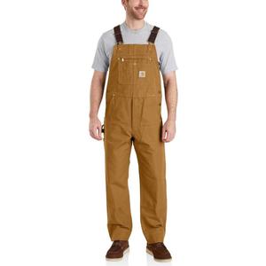 Carhartt Men's Iconic R01 Duck Bib Overall, Carhartt Brown, W32 x L30
