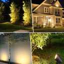 SUNVIE 6W Low Voltage Landscape Lights LED Low Voltage Lighting Warm White Landscaping Lights Waterproof Landscape Spotlights with Connectors Spot Lights Outdoor for Garden Tree Wall Yard, 12 Pack