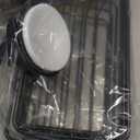 TAILI Shower Caddy Suction Cup 2 Pack with Hooks & Soap holder, Heavy Duty Shower Organizer for Bathroom, No Drilling Bathroom Organizer with Large Capacity, Black Metal Storage Basket