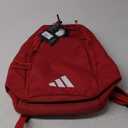adidas Defender 5 Team Sports Backpack (33L) durable large athletic gym laptop travel bag (One Size, Power Red/White)
