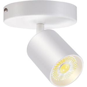VANoopee Foco de techo LED de montaje empotrado, foco regulable, foco direccional, luces brillantes para interiores, para sala de estar, dormitorio, CRI90, sin parpadeo, 10 W, 800 lmenes, 3000 K, (Blanco)