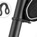 ROCKBROS Bike Seat Bag, Bicycle Saddle Bag Under Seat 3D Shell Cycling Seat Pack for Mountain Road Bikes Black