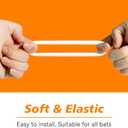 [5 Packs] Baseball Bat Grip Choke Up Rings for Youth Baseball Softball Teeball Tball Bat Choke Up Ring Bat Knob Baseball Bat Accessories (White)