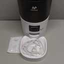 IMIPAW Automatic Cat Feeders, 3L Timed Cat Dry Food Dispenser with Desiccant Bags, Dual Power Supply, Programmable Portion Size, 6 Meals, 20 Portions Per Day, Auto Pet Feeder for Cats and Small Dogs (White)