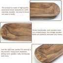 Decorative Bowl Vintage Wooden Dough Bowls Hand Carved, Farmhouse Country, Restaurant, Cafe Decoration, Place Bread, Fruit, Aromatherapy. (20x6x2in)