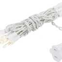 Novelty Lights 5 Feet 10 Bulbs Vintage Short Mini Light String, Clear Bulbs on White Wire, 4-Inch Spacing Fairy Lights, Connectable End-to-End, UL Listed for Indoor/Outdoor
