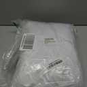BDDC Cocktail Table Covers - 2 Pack 32"x 43" White Cocktail Table Tablecloth with Natural Wavy Round Skirt for Bar Wedding Party Banquet