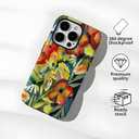 Phone Case Compatible with iPhone 14, Artistic Music Phone Case for Girls, Protective Hybrid 2-Layer Hard Shell, Gift for Women Music Lovers