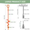 Phopich 18''/30" Long Ground Anchor, Heavy Duty Earth Anchors Ground Anchors Screw in Kit with T-Handle Hex Wrench for Camping Tent, Swing Sets, Securing Animals, Sheds, Trampoline